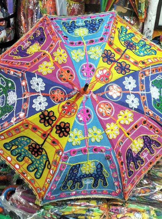 Rajasthani Beach Umbrella Large Sun Parasol