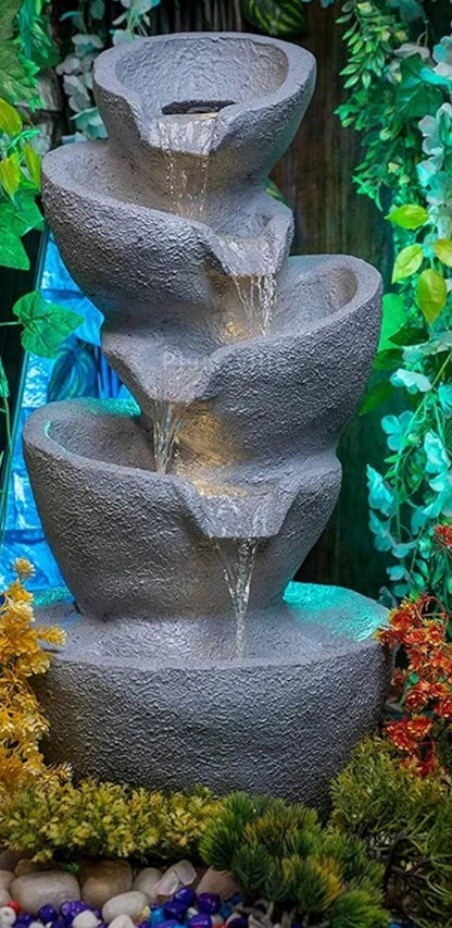 5 Bowls Waterfall Fountain