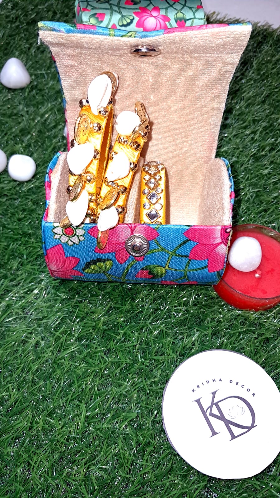 Embroidery Bangle & Jewelry Organizer Box (Set of 3) - KRIDHA DECOR