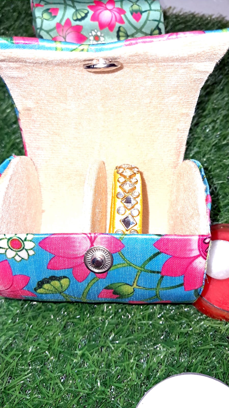 Embroidery Bangle & Jewelry Organizer Box (Set of 3) - KRIDHA DECOR