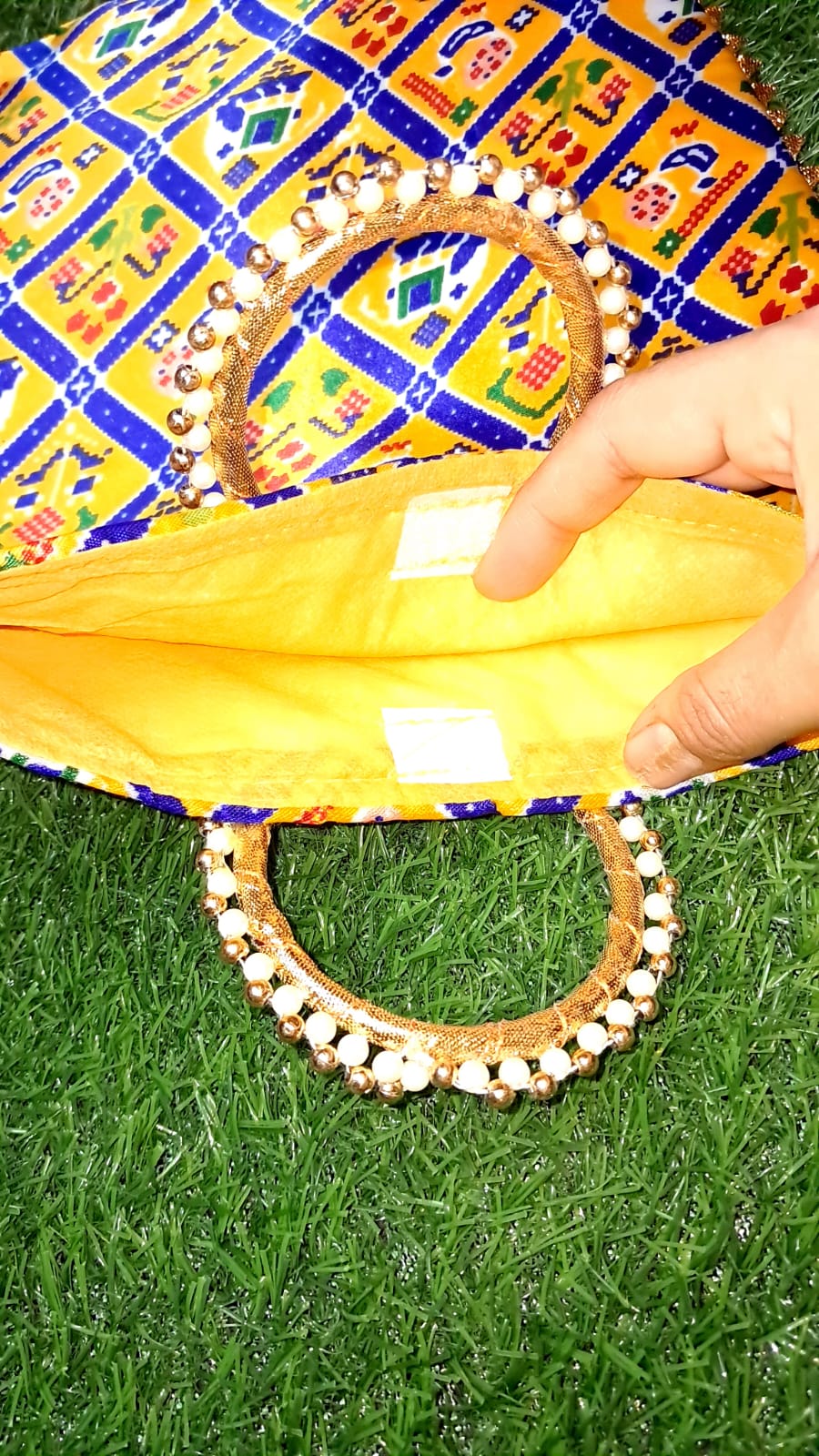 Haldi Mehndi Wedding Return Gift Bag - KRIDHA DECOR