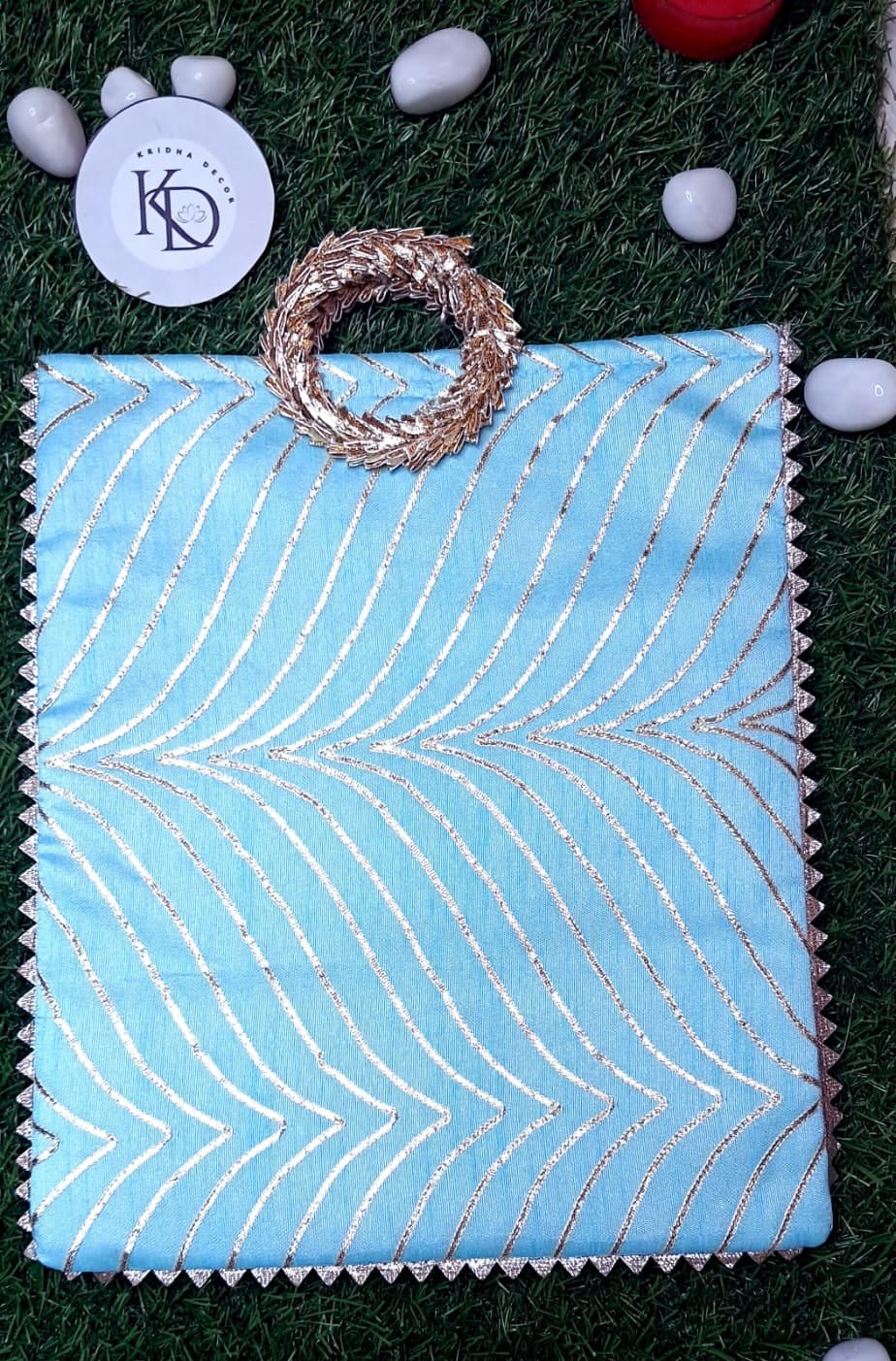 Haldi Mehndi Wedding Return Gift Bag - Custom Shagun Bags - KRIDHA DECOR