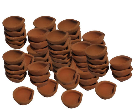 Wholesale Handmade Clay Diyas, Traditional Oil Lamps (500 Pcs)