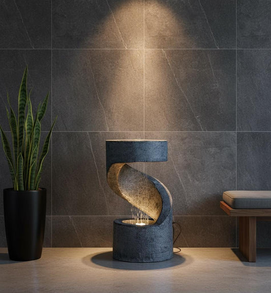LED Indoor Waterfall Fountain: Zen Tabletop Water Feature