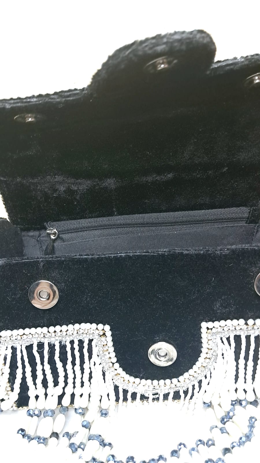 Pearl & Stones Luxury Clutch, Heavy Party Clutch Wedding Gift for Her Wedding Batwa Potli Bag Zari Purse Wedding Gift - KRIDHA DECOR