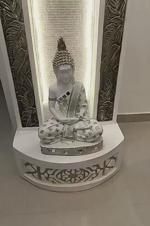 4ft Tall Buddha Fountain for Garden Decor