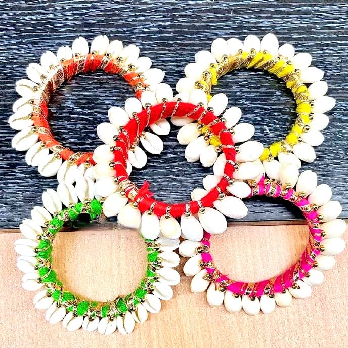 Silk Thread Kaudi Bangles ( 1 Pair ) - KRIDHA DECOR