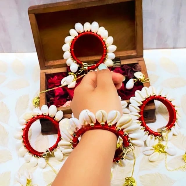 Silk Thread Kaudi Bangles ( 1 Pair ) - KRIDHA DECOR