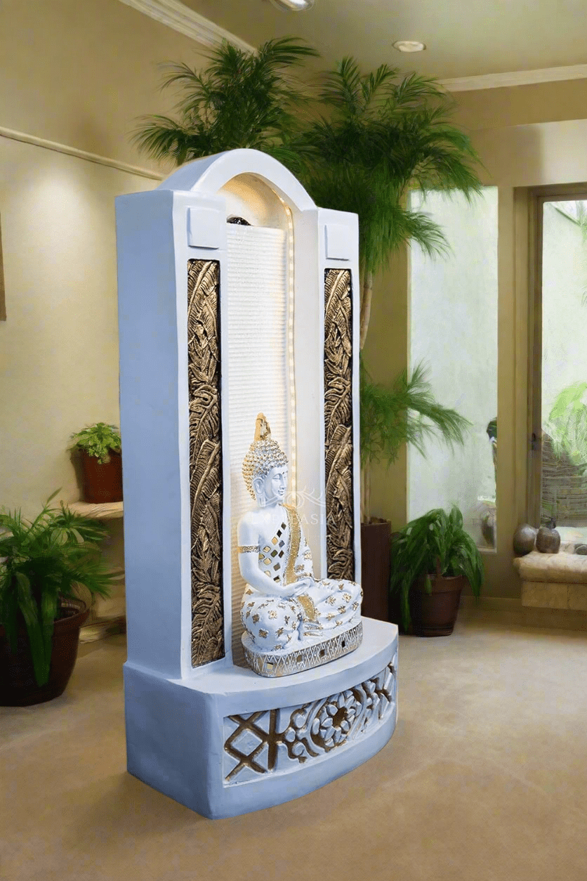 Slate Buddha Fountain 4ft - KRIDHA DECOR