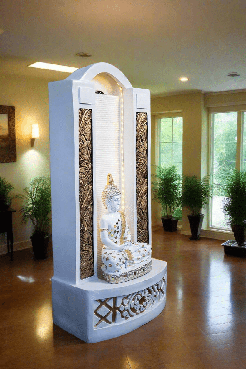 Slate Buddha Fountain 4ft - KRIDHA DECOR