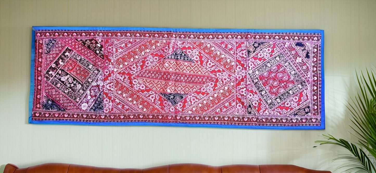 table runner vintage tapestry