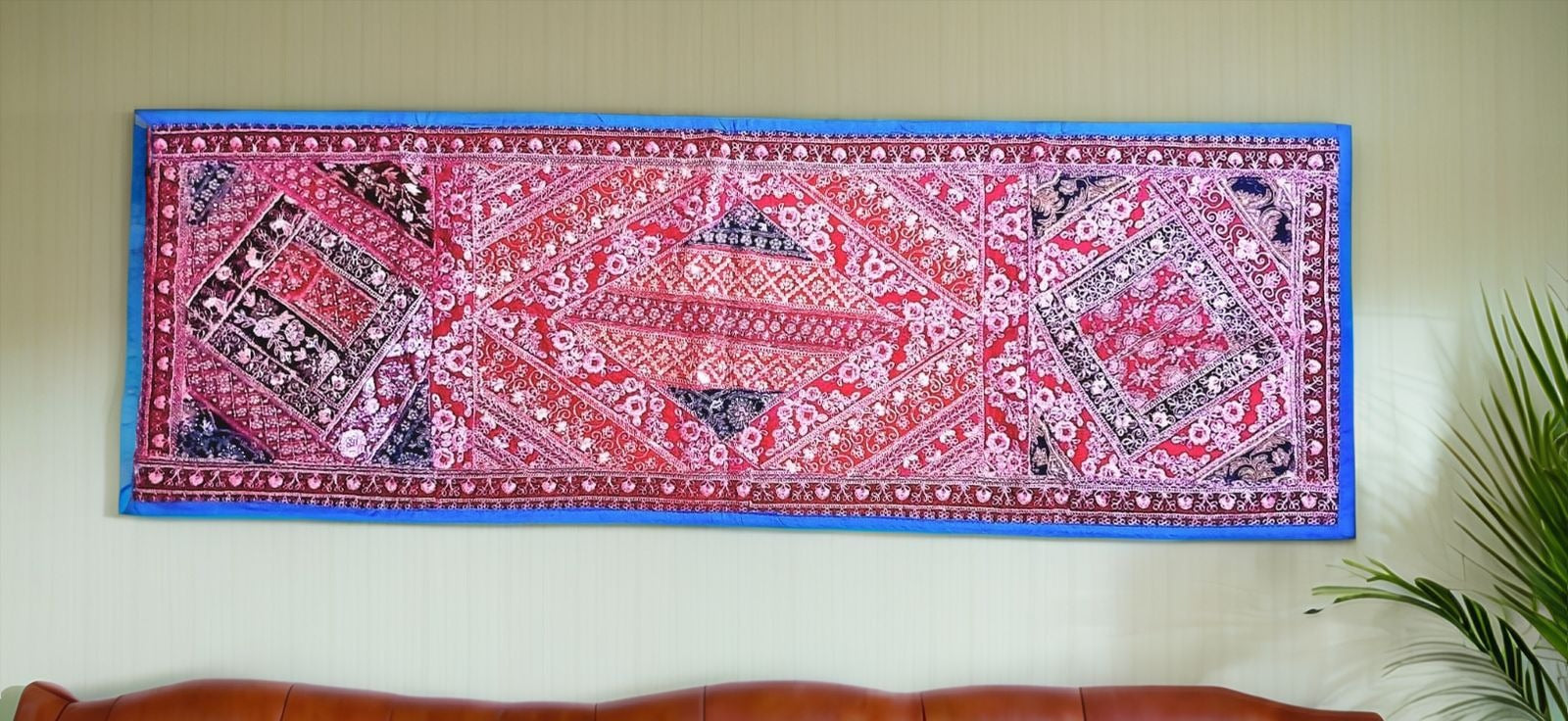table runner vintage tapestry