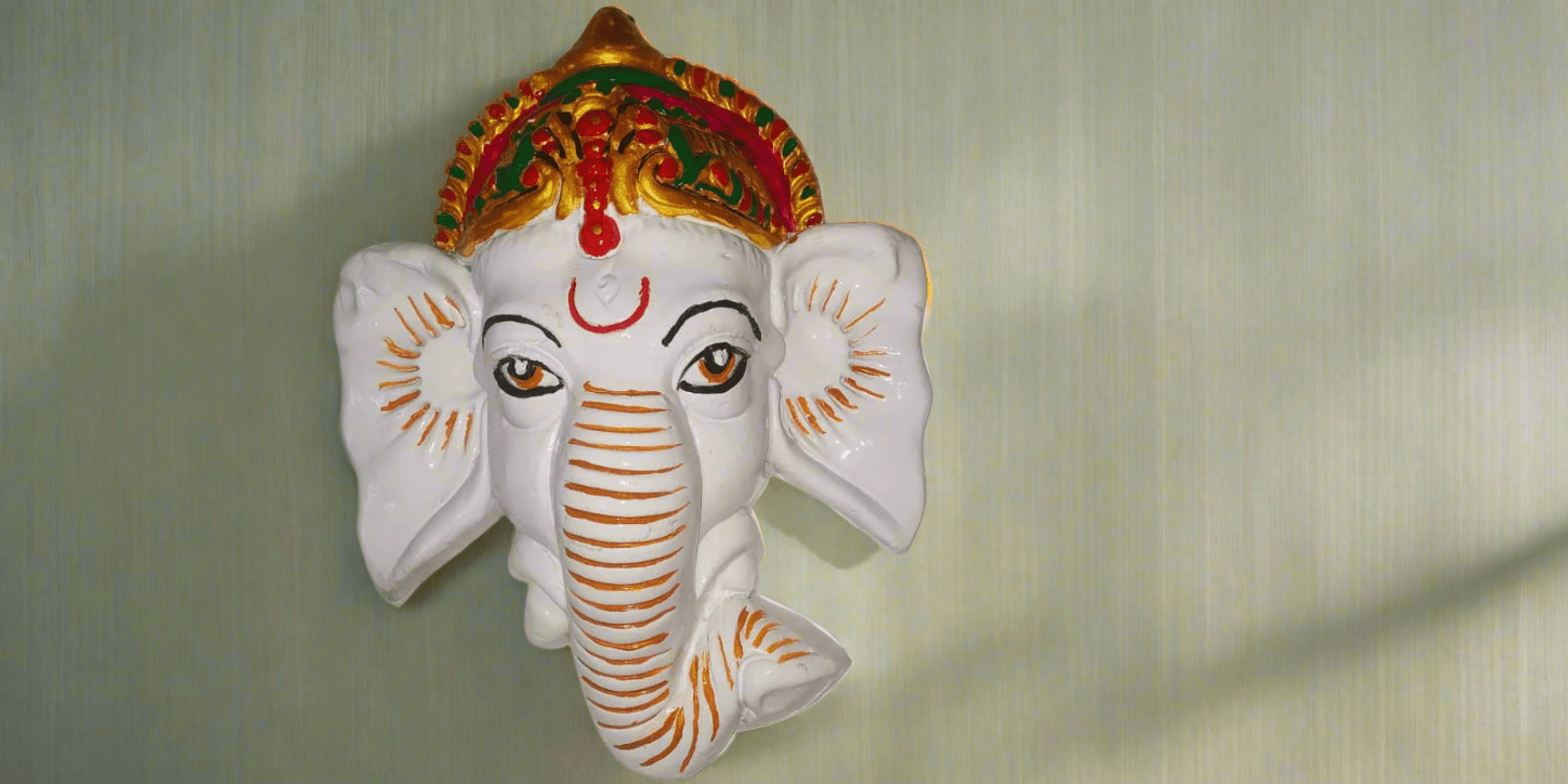 Terracotta Clay Lord Ganesha Head - KRIDHA DECOR