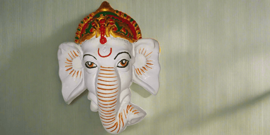 Terracotta Clay Lord Ganesha Head - KRIDHA DECOR