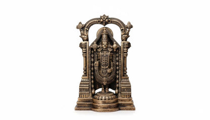 38 cm Tirupati Balaji Statue - Polyresin Showpiece | Lord Venkateswara Idol | Home Decor - KRIDHA DECOR