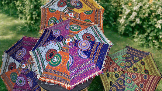 Rajasthani Beach Umbrella Large Sun Parasol