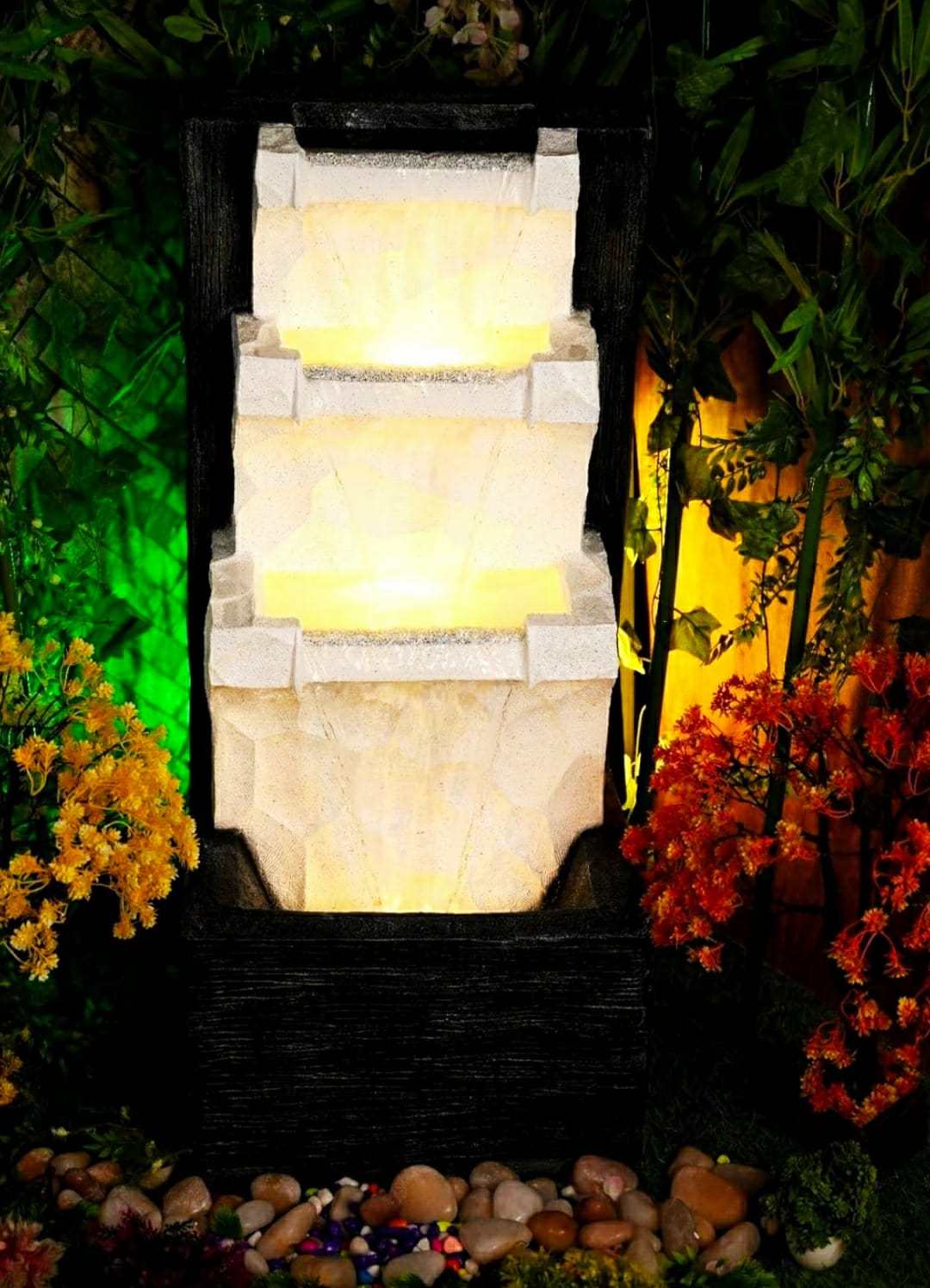 Waterfall Fountain 40 inches height (102X46X41cm ,LXWXH)