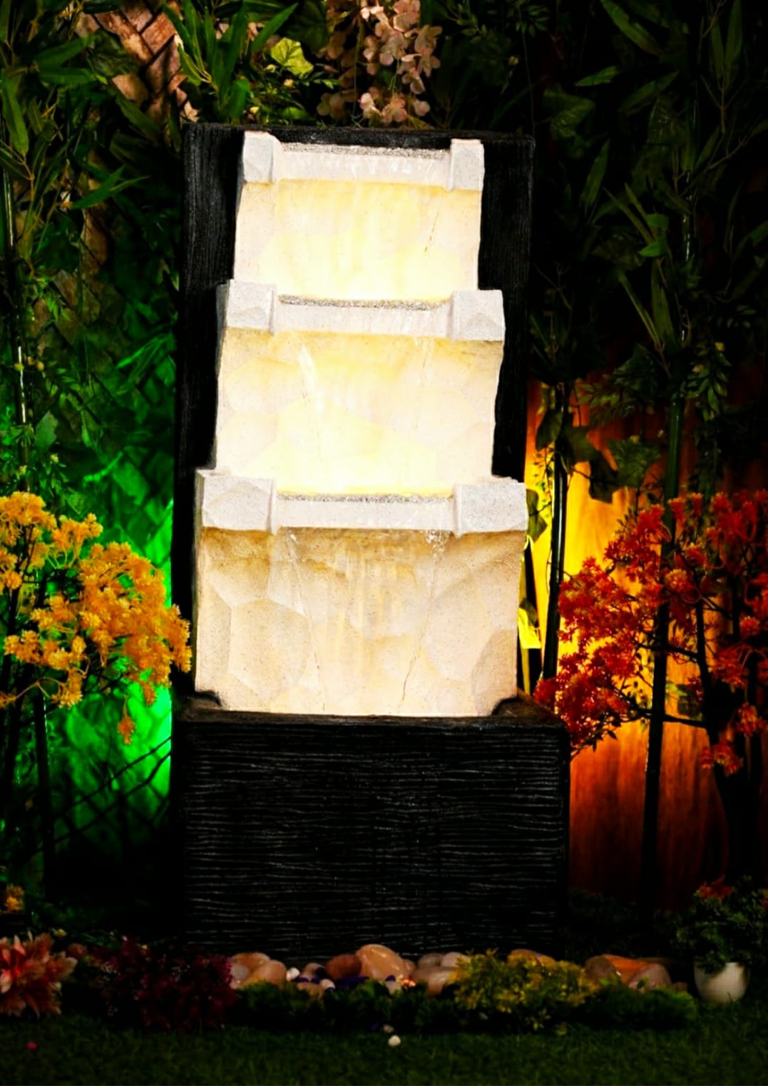 Waterfall Fountain 40 inches height (102X46X41cm ,LXWXH)