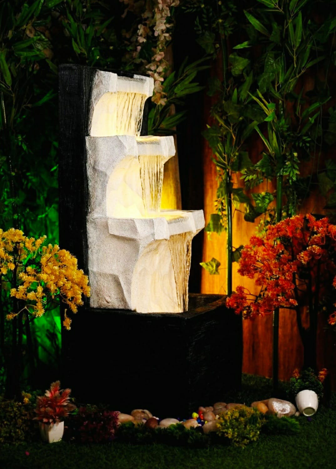 Waterfall Fountain 40 inches height (102X46X41cm ,LXWXH)