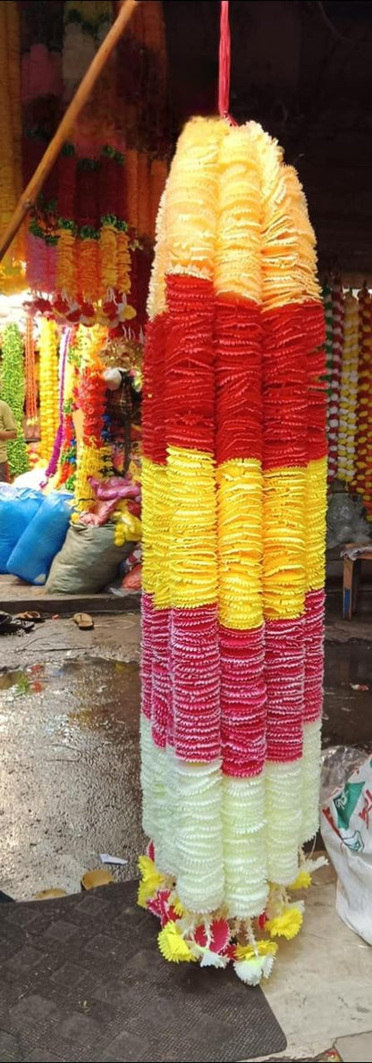 Wedding Party Flower Garland Strings Christmas Temple Diwali Festival Decor Navratri-House Warming Wedding Decor-Wall Hanging-Door valance