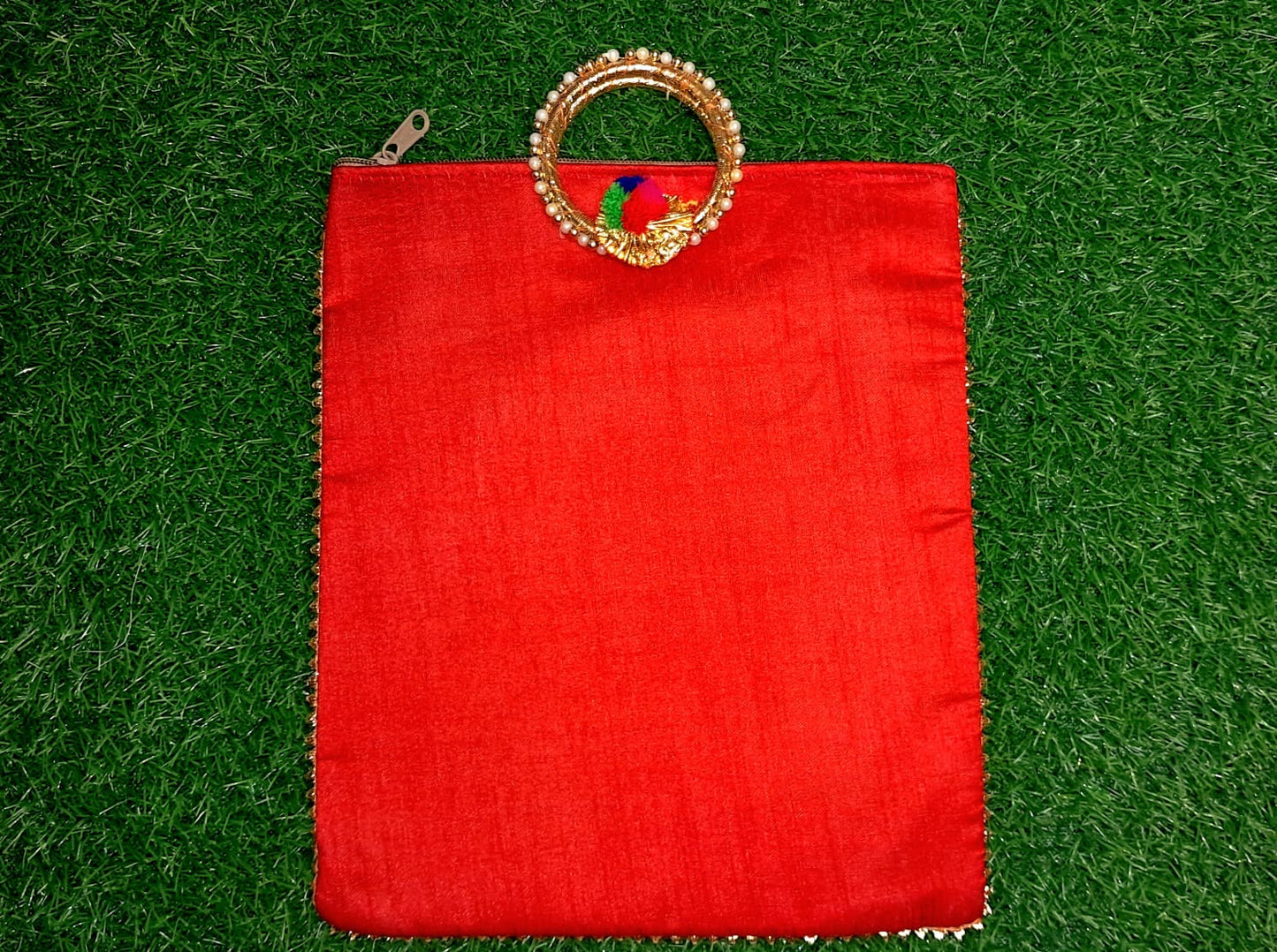 Handcrafted Radha Krishna Pooja or Wedding Return Bag | Ethnic Gift for Wedding Ceremonies & Festivals