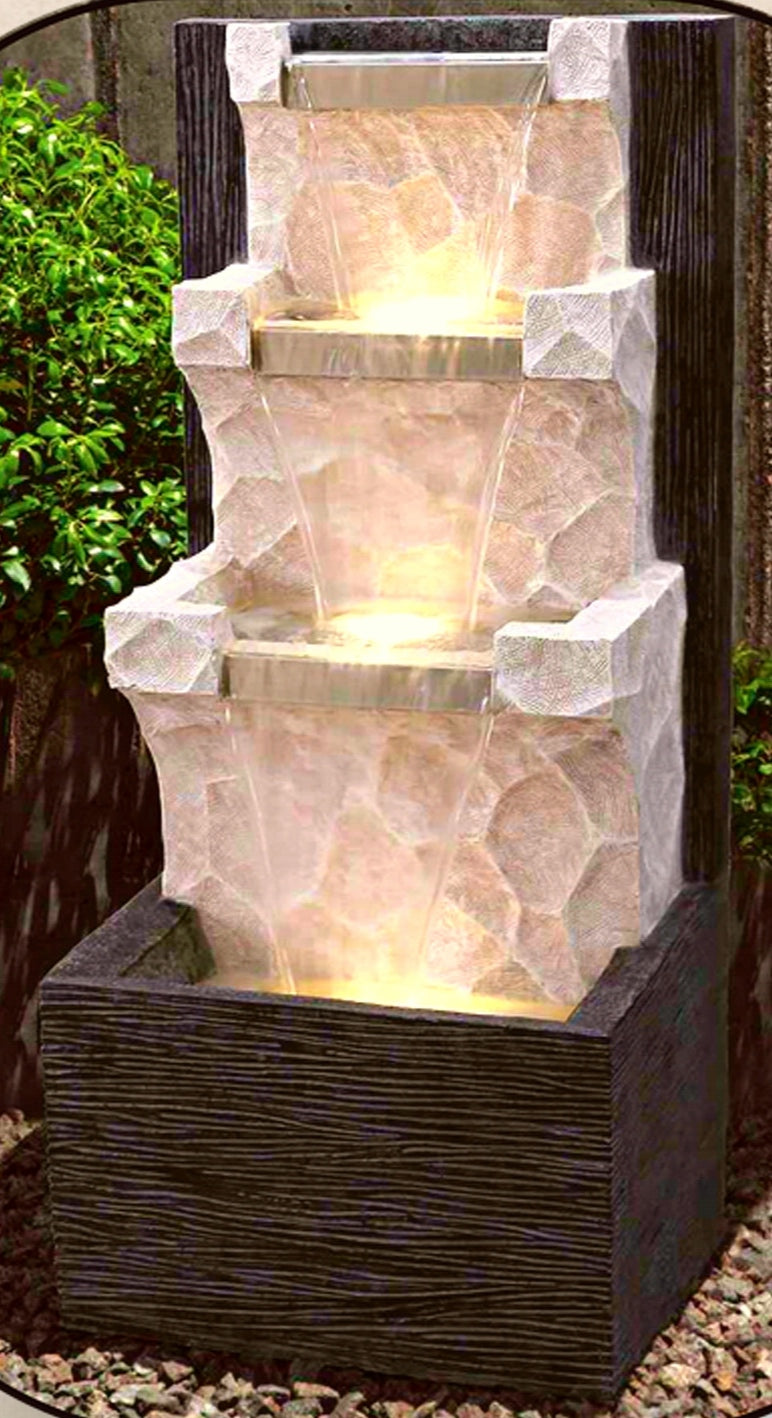 Waterfall Fountain 40 inches height (102X46X41cm ,LXWXH)