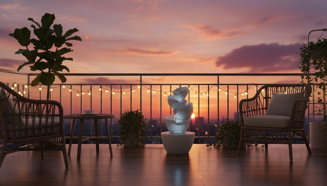 Water Fountain in Balcony