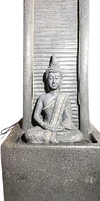 Buddha Recline Slate Poly Resin Waterfall Fountain - KRIDHA DECOR