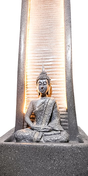 Buddha Recline Slate Poly Resin Waterfall Fountain - KRIDHA DECOR