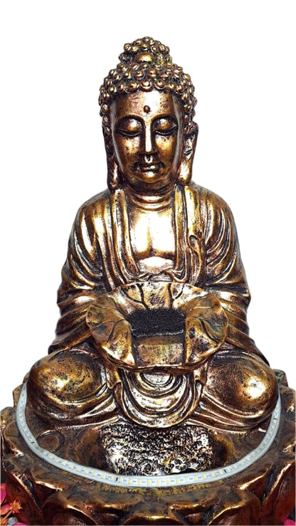 Buddha tabletop waterfall fountain, 2 ft, additional view