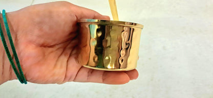 Gold PVD Stainless Steel Masala Dabba: Indian Spice Box with 7 Containers - KRIDHA DECOR
