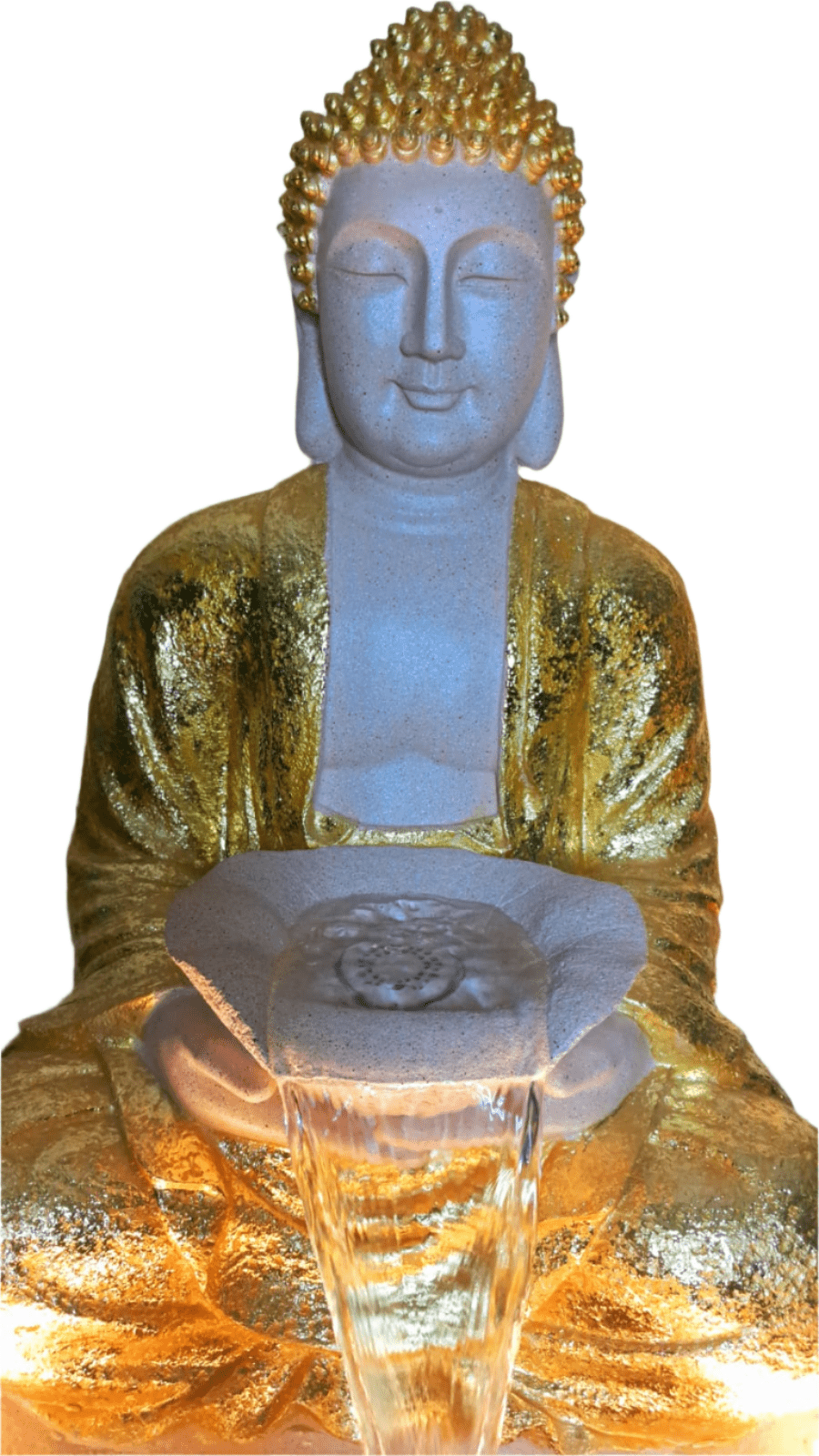 Golden Buddha Waterfall Fountain(HXWXL 86X58X48 cm) - KRIDHA DECOR