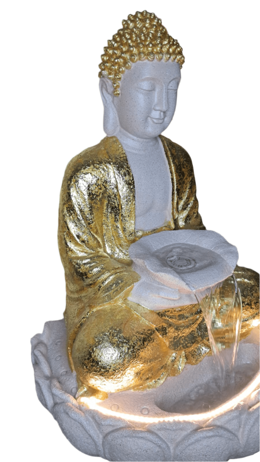 Golden Buddha Waterfall Fountain(HXWXL 86X58X48 cm) - KRIDHA DECOR