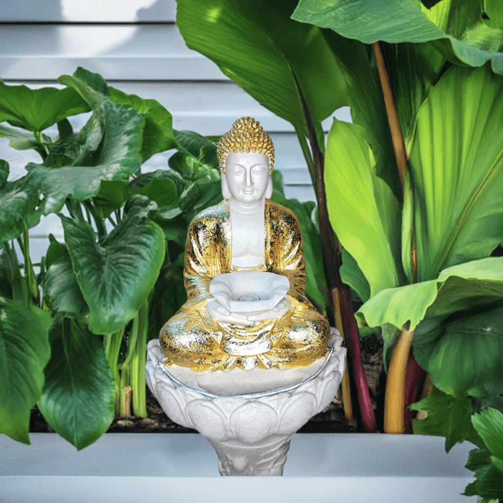 Golden Buddha Waterfall Fountain(HXWXL 86X58X48 cm) - KRIDHA DECOR