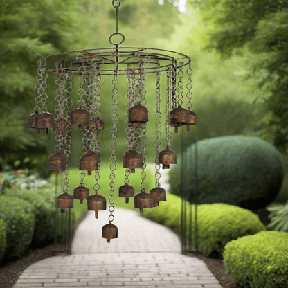 Hanging Bell Wind Chime Metal Wind Chimes for Outside Decorative Wind Chimes Large Wind Chimes for Outside Deep Tone Wind Chimes - KRIDHA DECOR