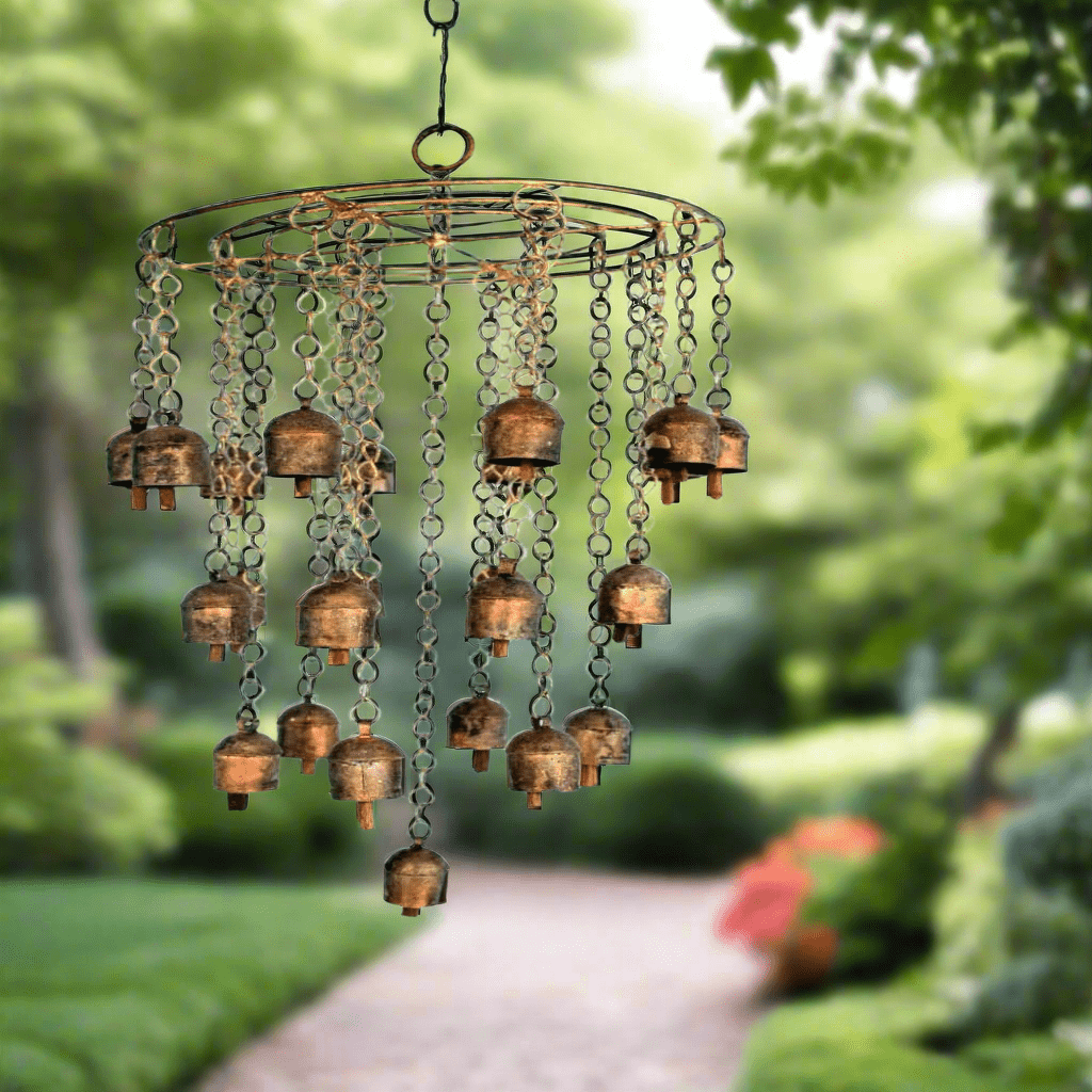 Hanging Bell Wind Chime Metal Wind Chimes for Outside Decorative Wind Chimes Large Wind Chimes for Outside Deep Tone Wind Chimes - KRIDHA DECOR