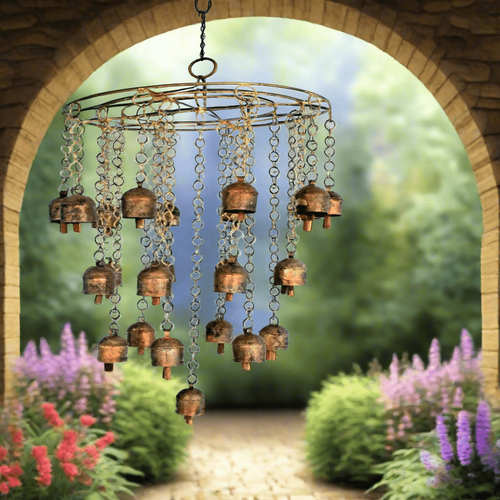 Hanging Bell Wind Chime Metal Wind Chimes for Outside Decorative Wind Chimes Large Wind Chimes for Outside Deep Tone Wind Chimes - KRIDHA DECOR