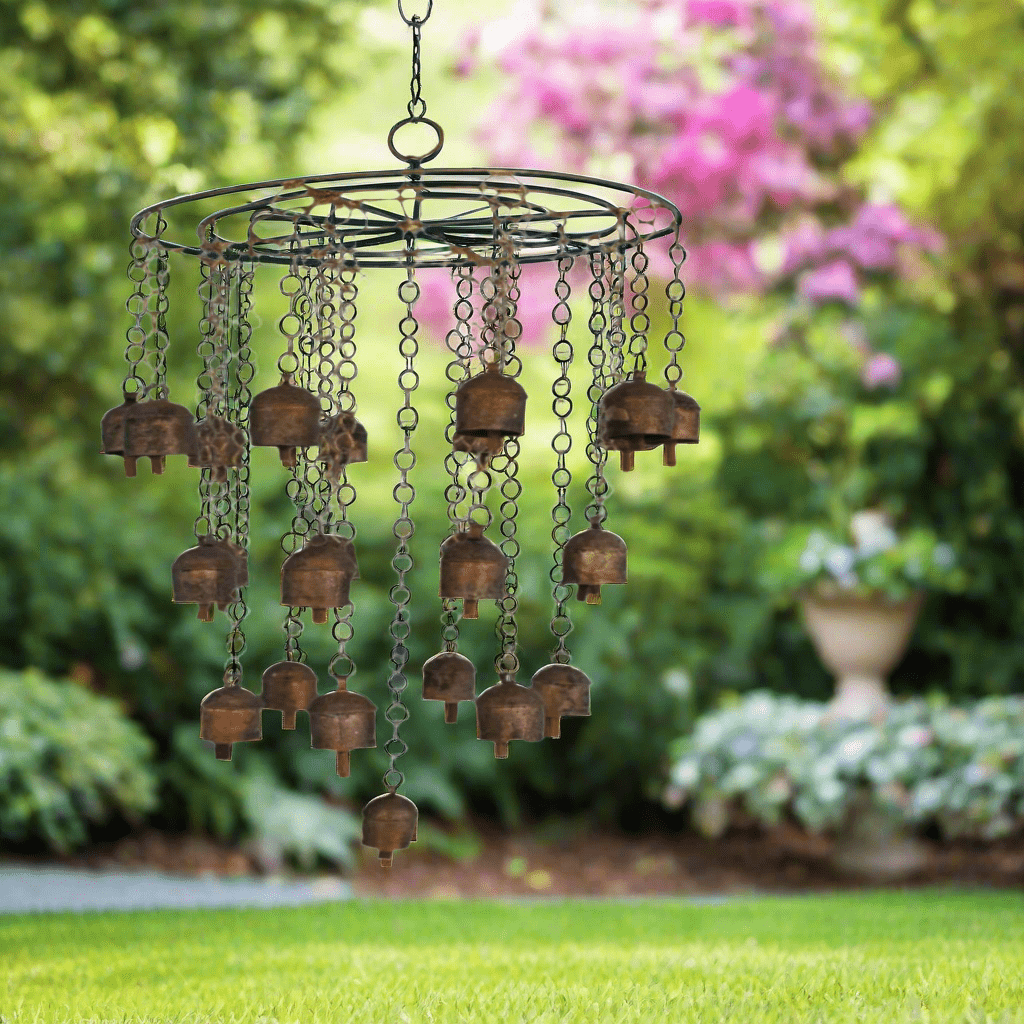 Hanging Bell Wind Chime Metal Wind Chimes for Outside Decorative Wind Chimes Large Wind Chimes for Outside Deep Tone Wind Chimes - KRIDHA DECOR