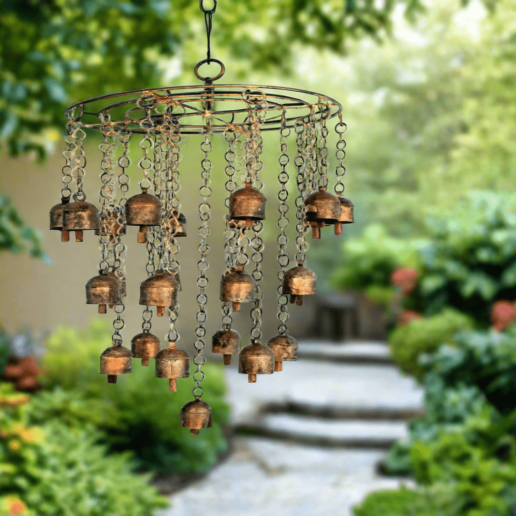 Hanging Bell Wind Chime Metal Wind Chimes for Outside Decorative Wind Chimes Large Wind Chimes for Outside Deep Tone Wind Chimes - KRIDHA DECOR