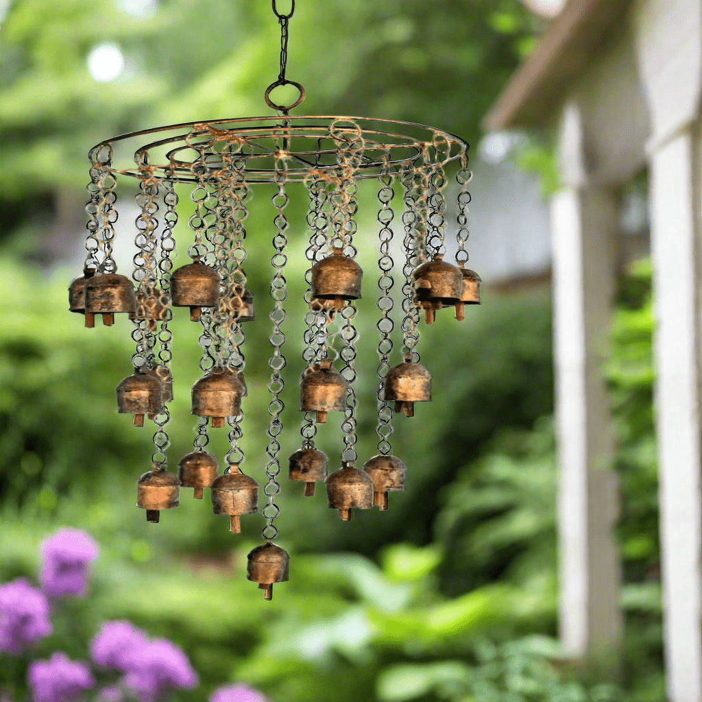 Hanging Bell Wind Chime Metal Wind Chimes for Outside Decorative Wind Chimes Large Wind Chimes for Outside Deep Tone Wind Chimes - KRIDHA DECOR