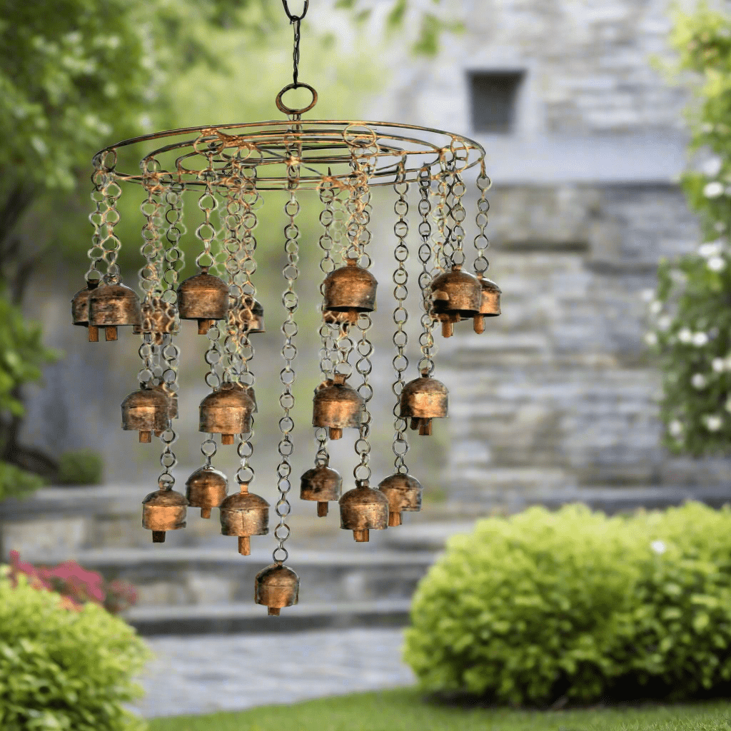 Hanging Bell Wind Chime Metal Wind Chimes for Outside Decorative Wind Chimes Large Wind Chimes for Outside Deep Tone Wind Chimes - KRIDHA DECOR