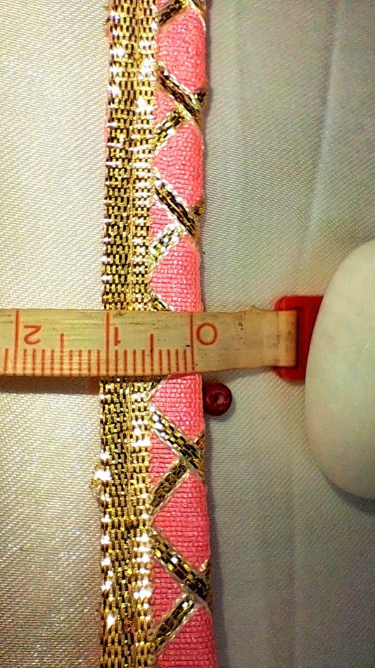 Pink lace trim, alternate view