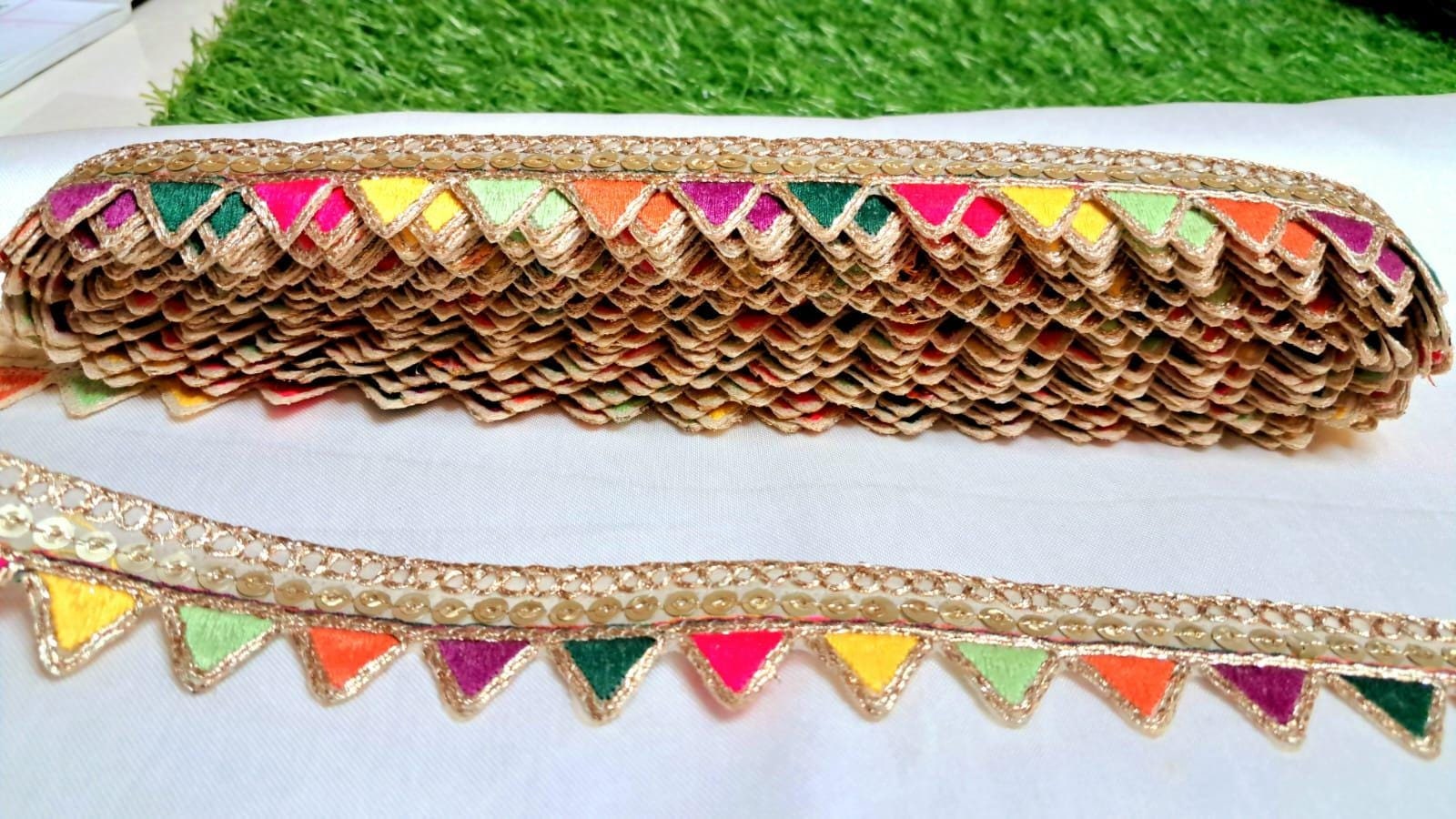 Colorful sewing lace ribbon
