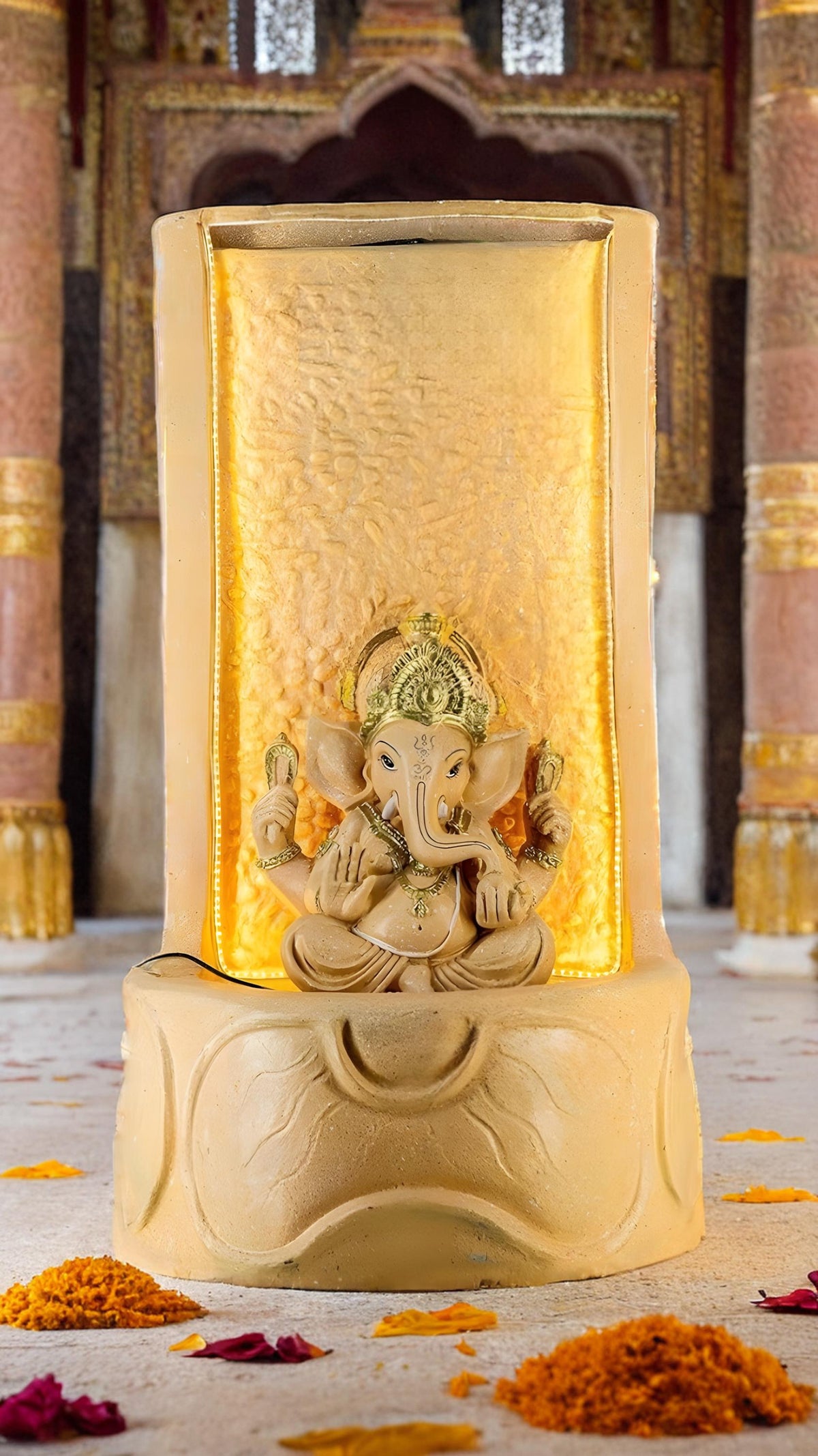 Buy Large Ganesh Elephant Fountain Online-Kridha Decor