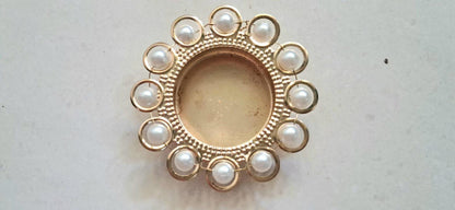 Pearl Metal Diwali Diya (7x2 cm) - Indian Wedding Favor, Pooja Gift - 20 Pack