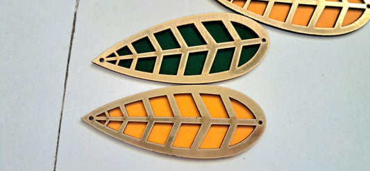 50 Pack Mango Leaf MDF Cutouts, Indian Festival Decor