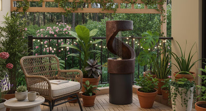 LED Indoor Waterfall Fountain: Zen Tabletop Water Feature
