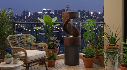 LED Indoor Waterfall Fountain: Zen Tabletop Water Feature
