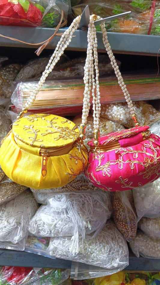 Wholesale Matki Shape Bangle Box: Silk Jewelry Organizer (6 x 3.5 in)