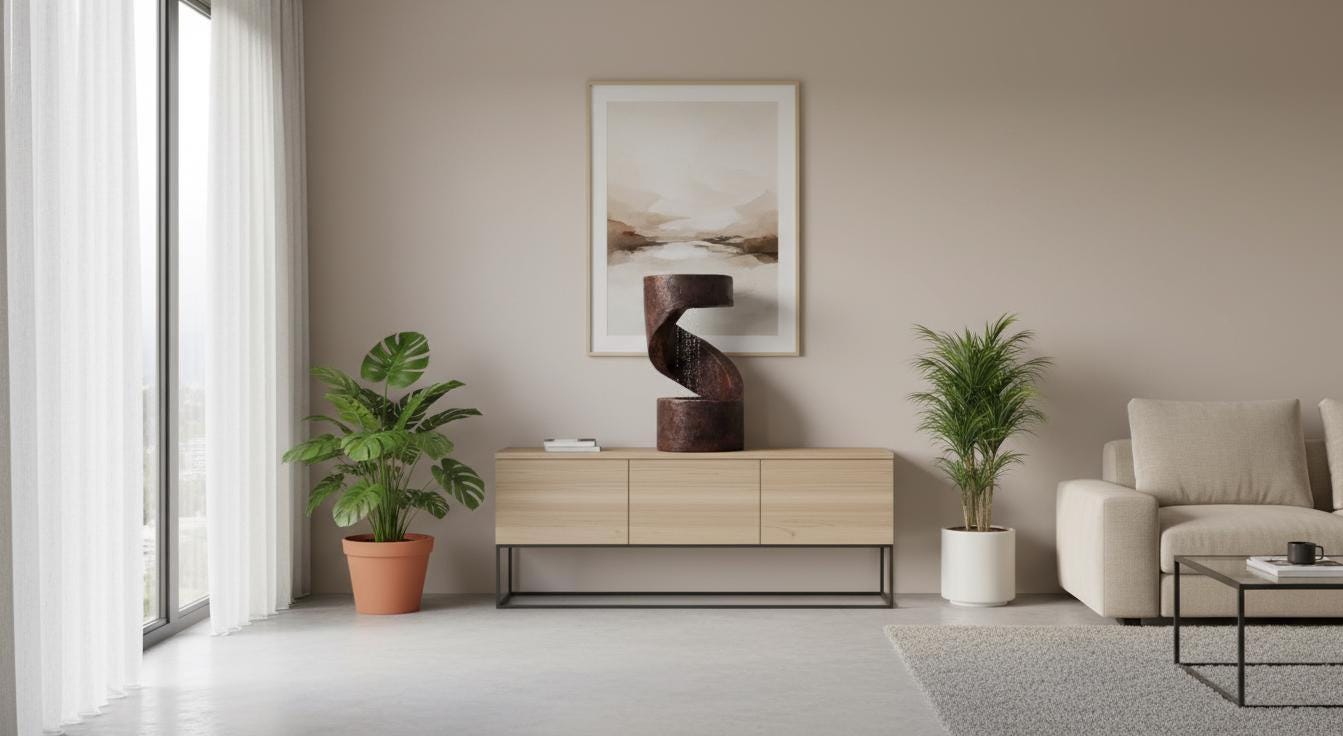 LED Indoor Waterfall Fountain: Zen Tabletop Water Feature
